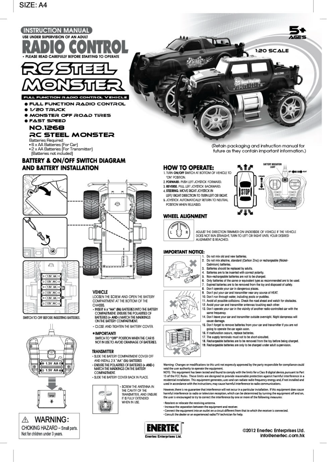 Enertec 1268TX 27 User Manual