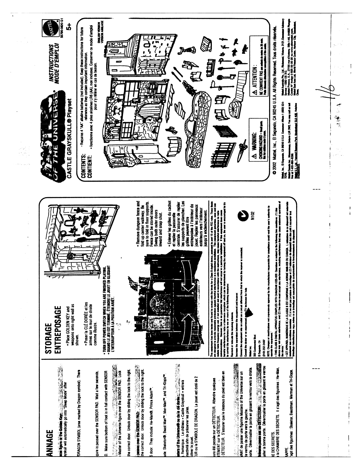 Mattel Toys A Division of Mattel 55790 02A1X User Manual