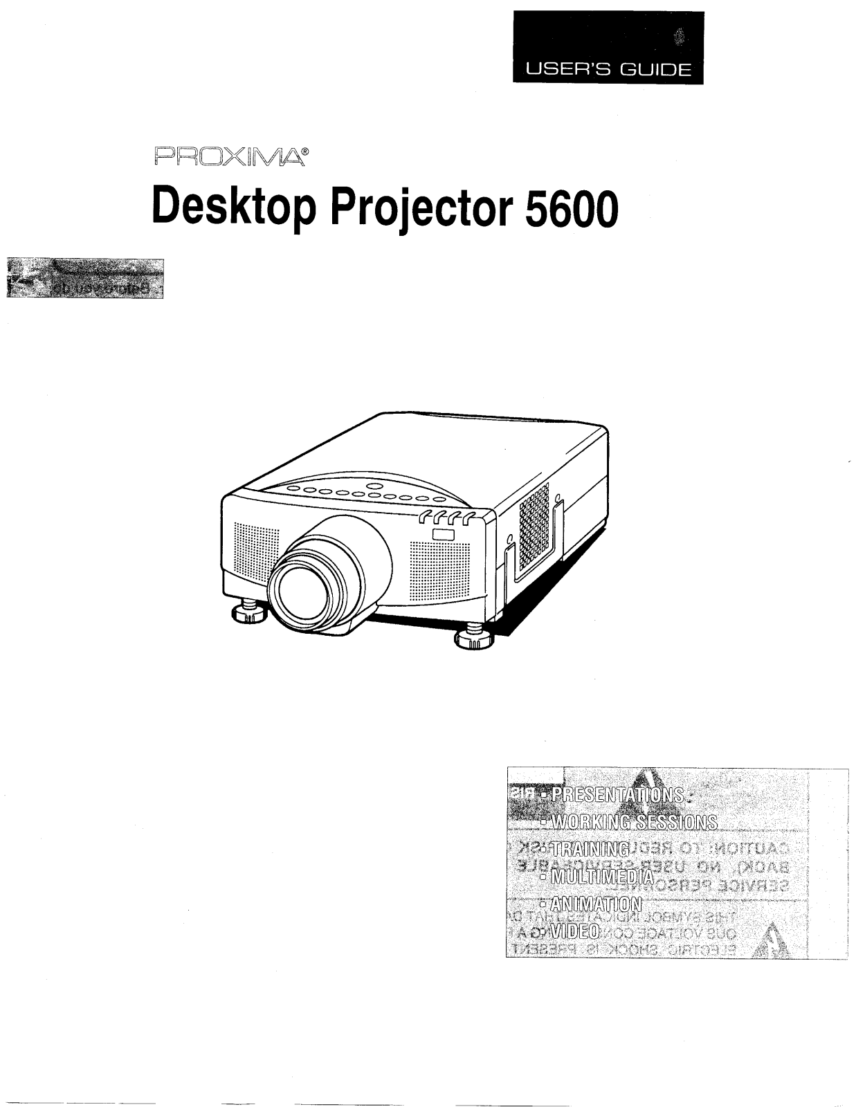 Proxima DP5600 User Manual