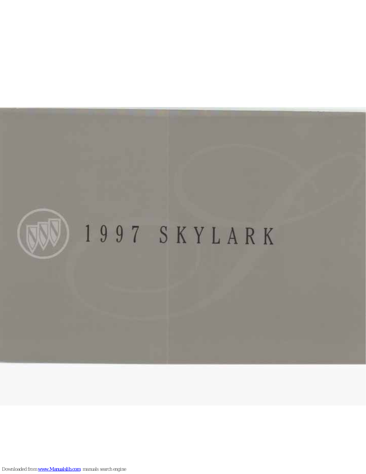 Buick 1997 Skylark Owner's Manual