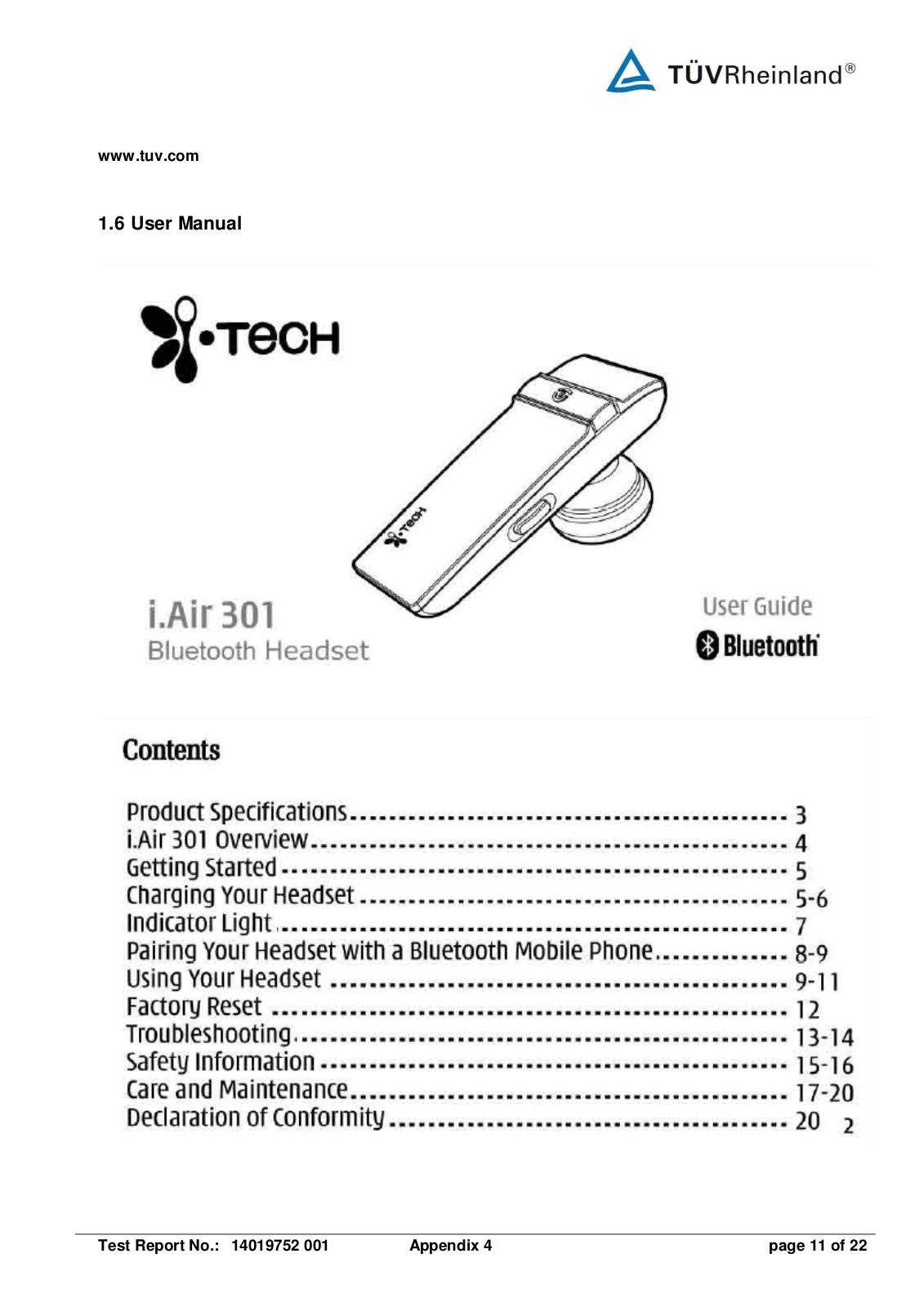 i Tech Dynamic C51 B301 XX User Manual