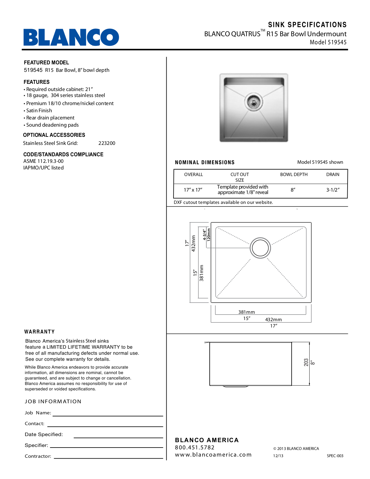 Blanco 519545 User Manual - ManualMachine.com