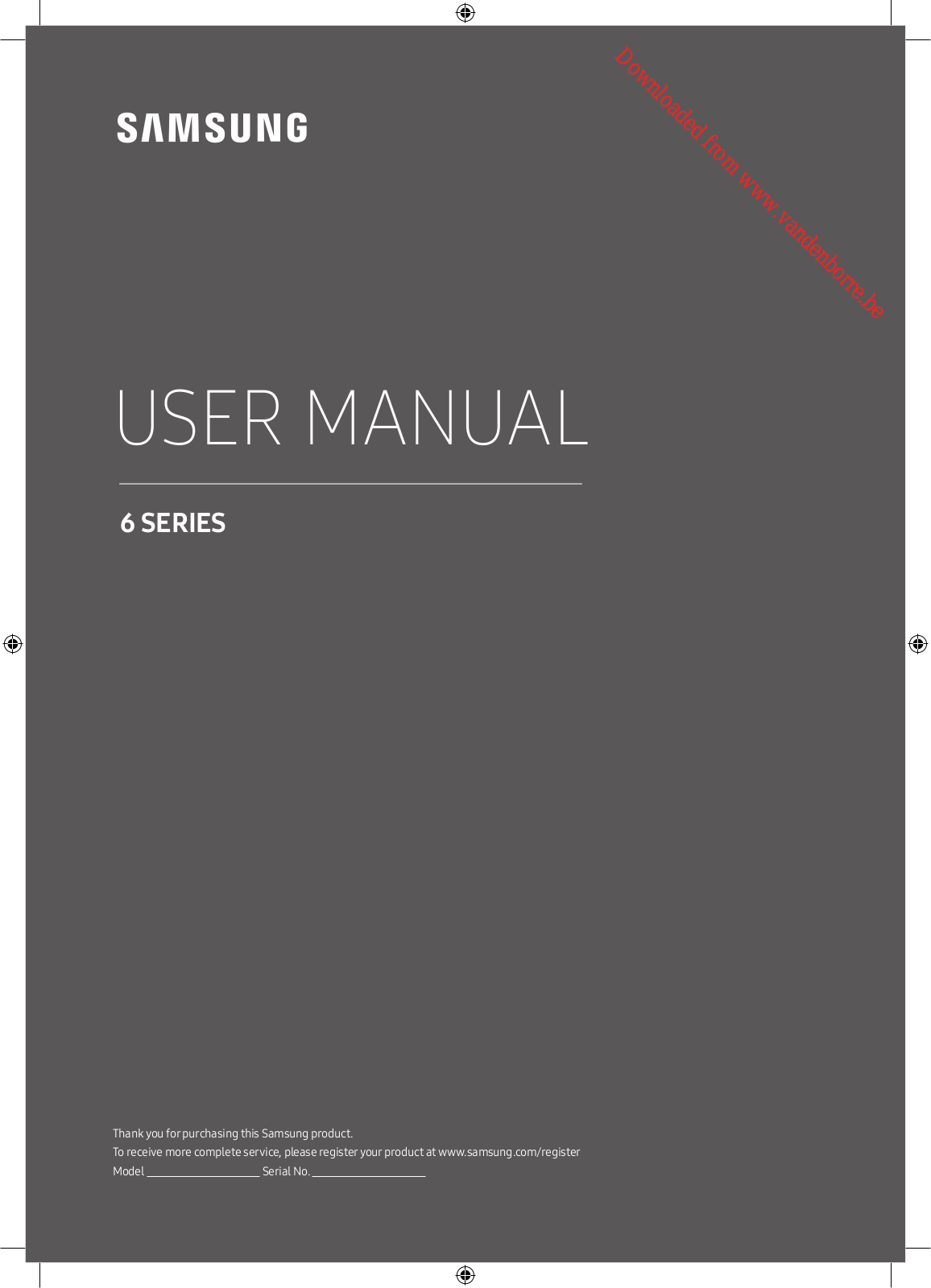 SAMSUNG UE49MU6120 User Manual