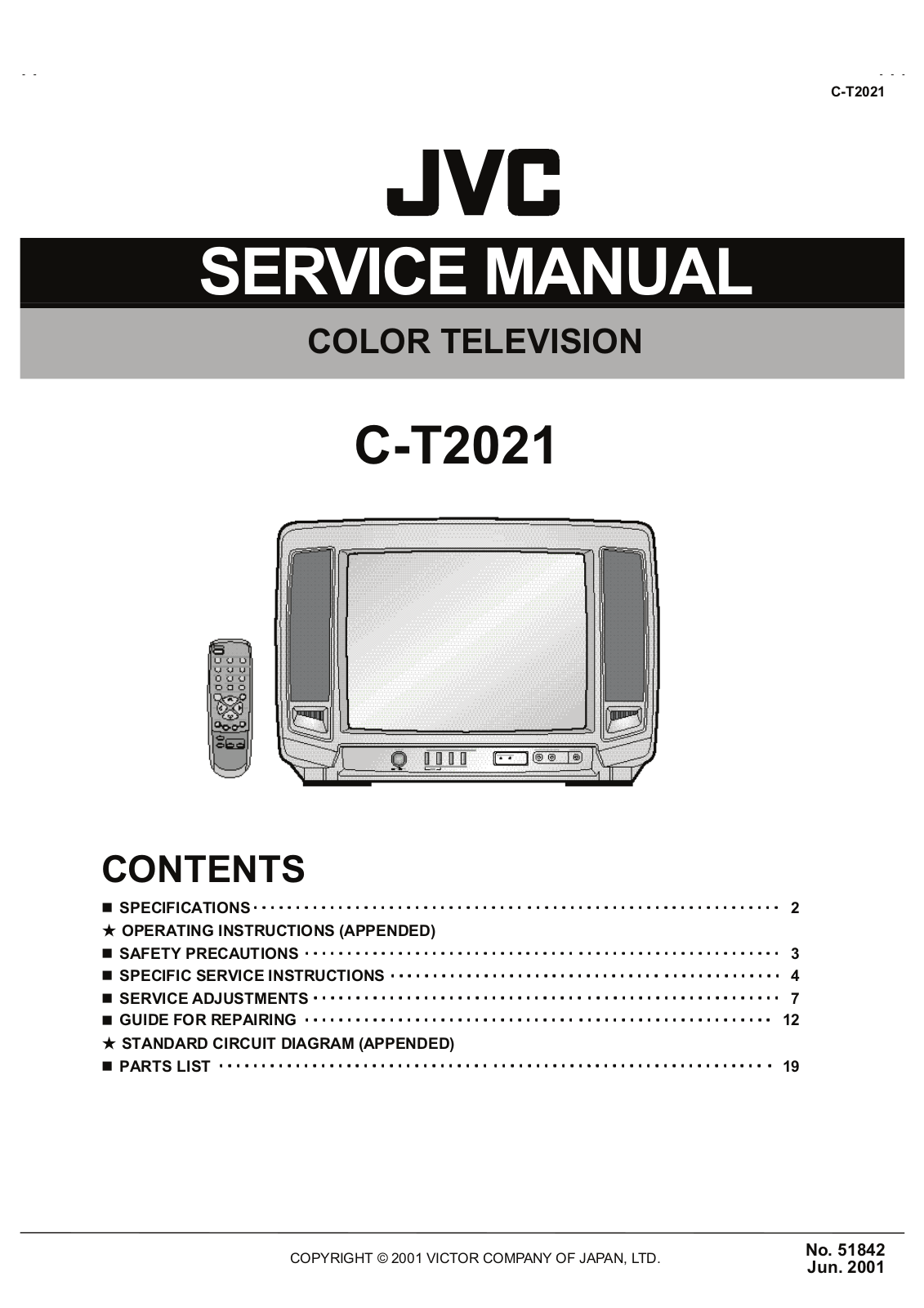 JVC C T2021 Diagram