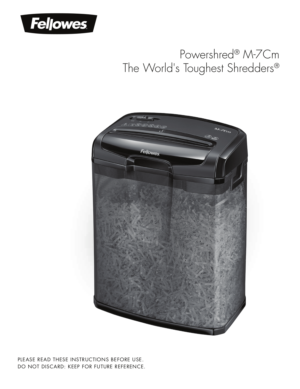 Fellowes Powershred M-7CM User manual