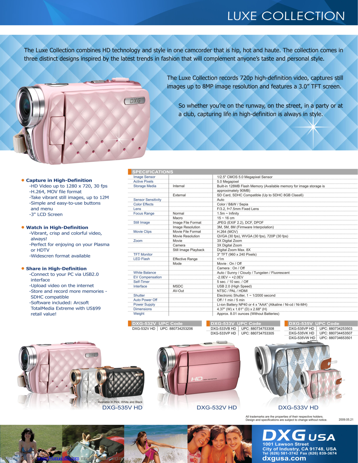 DXG DXG-533V, DXG-535V, DXG-532V Specifications - ManualMachine.com
