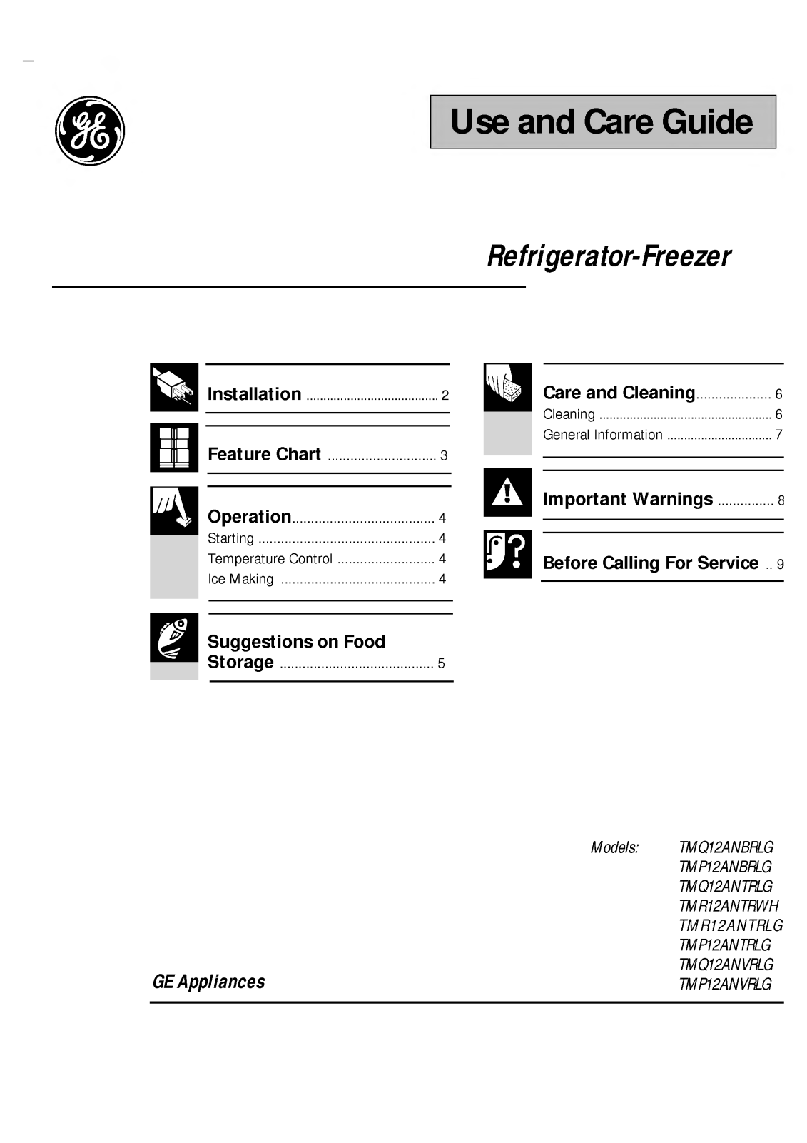 LG TMP12ANBRLG User Manual