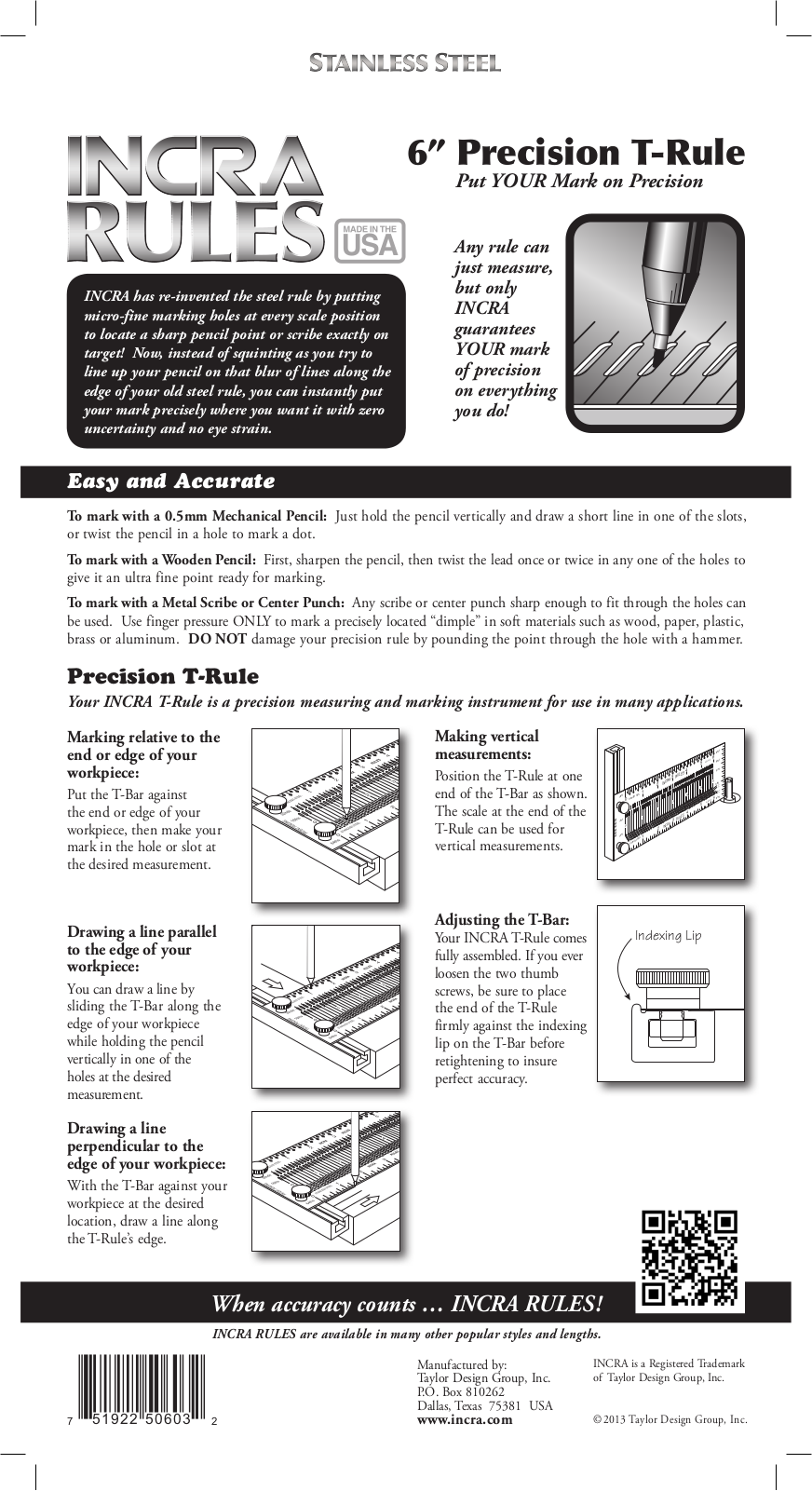 INCRA T-Rule User Manual