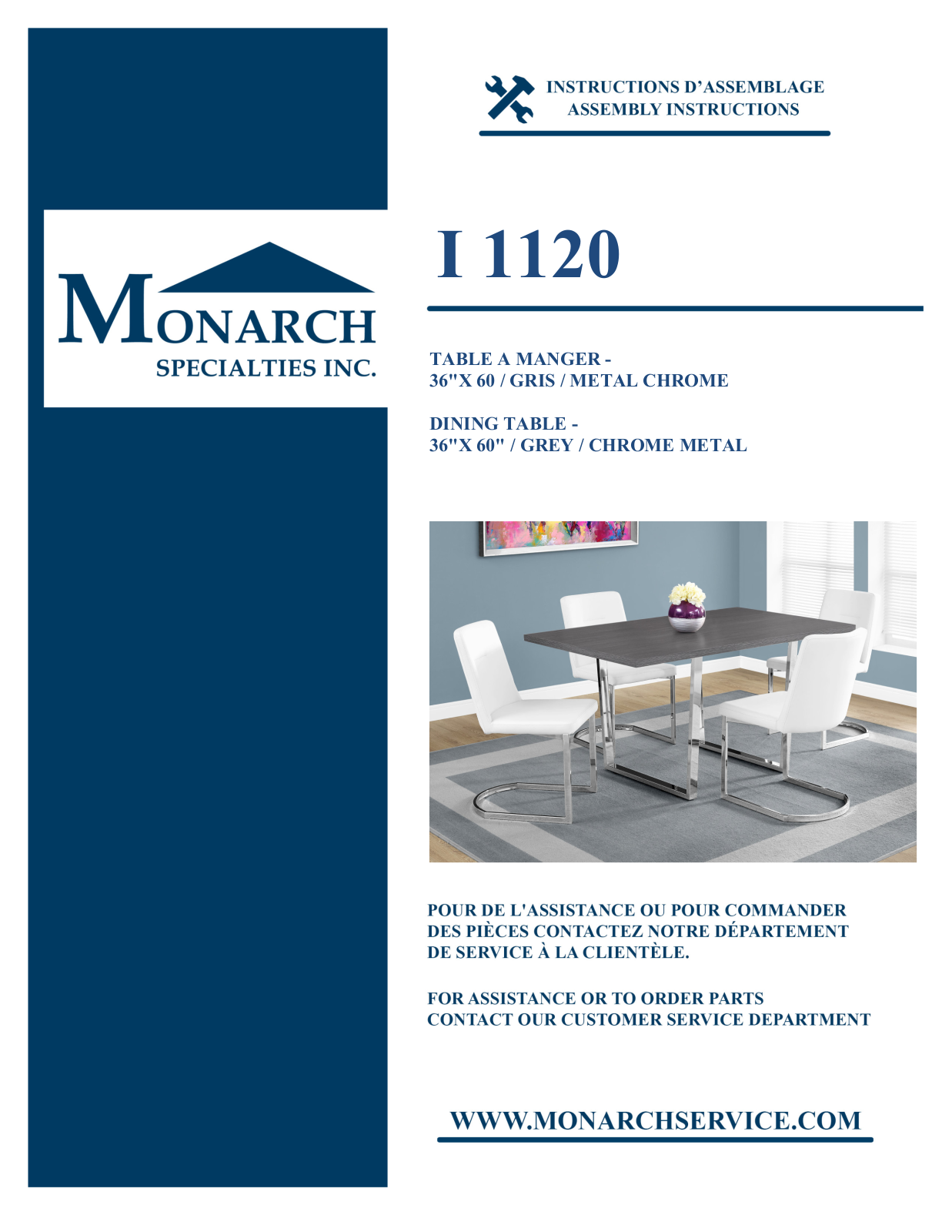 Monarch I1120 Assembly Guide - ManualMachine.com