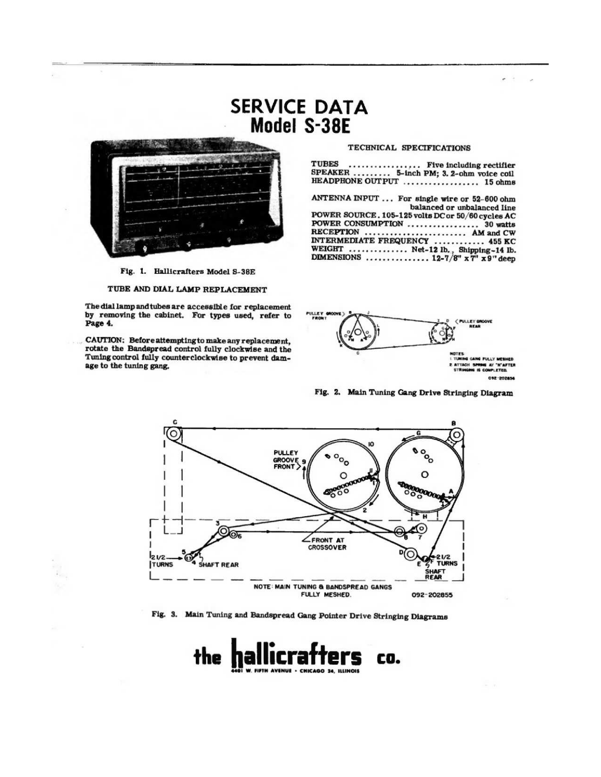 HALLICRAFTER S-38E User Manual