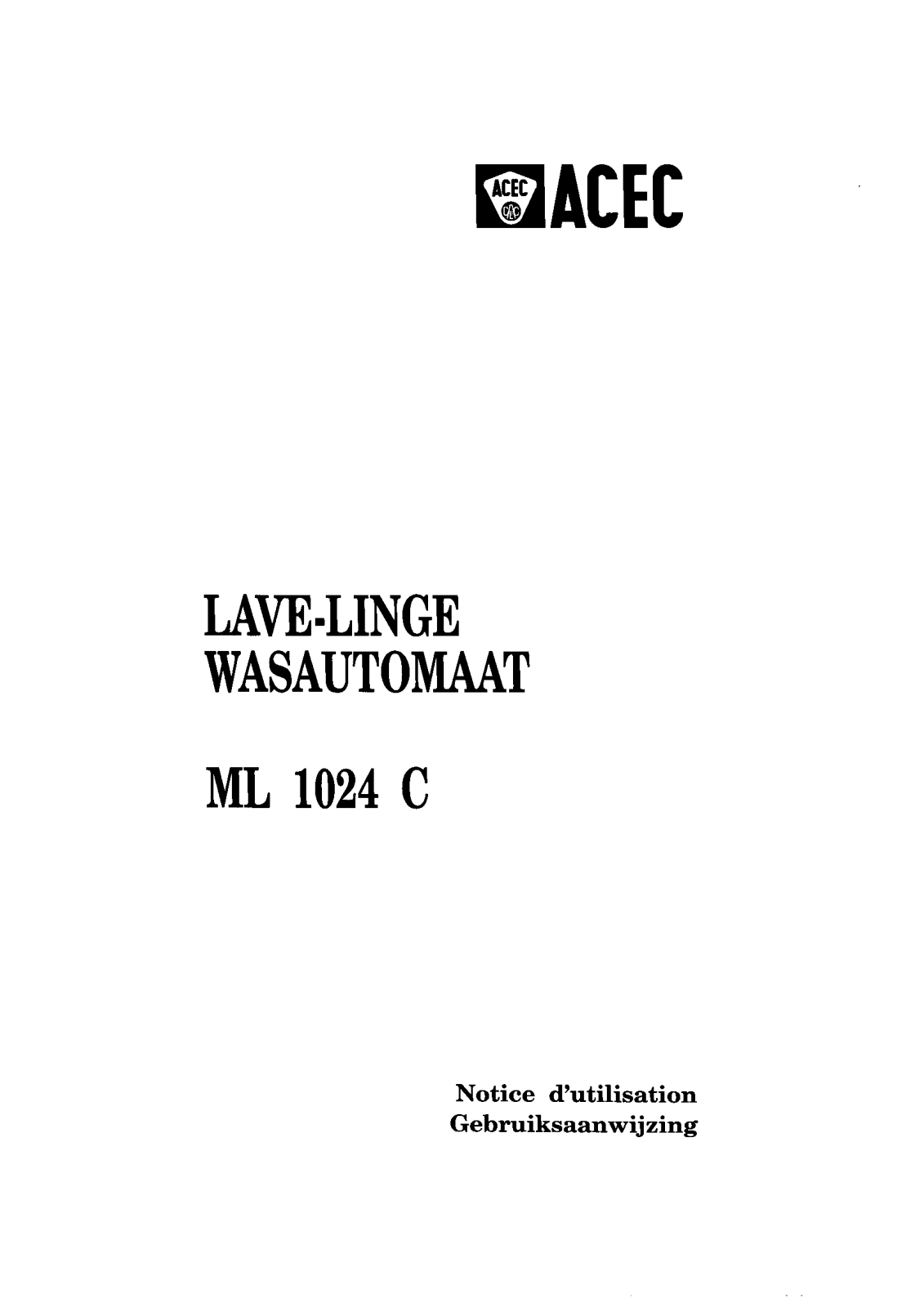 ACEC ML1024C User Manual