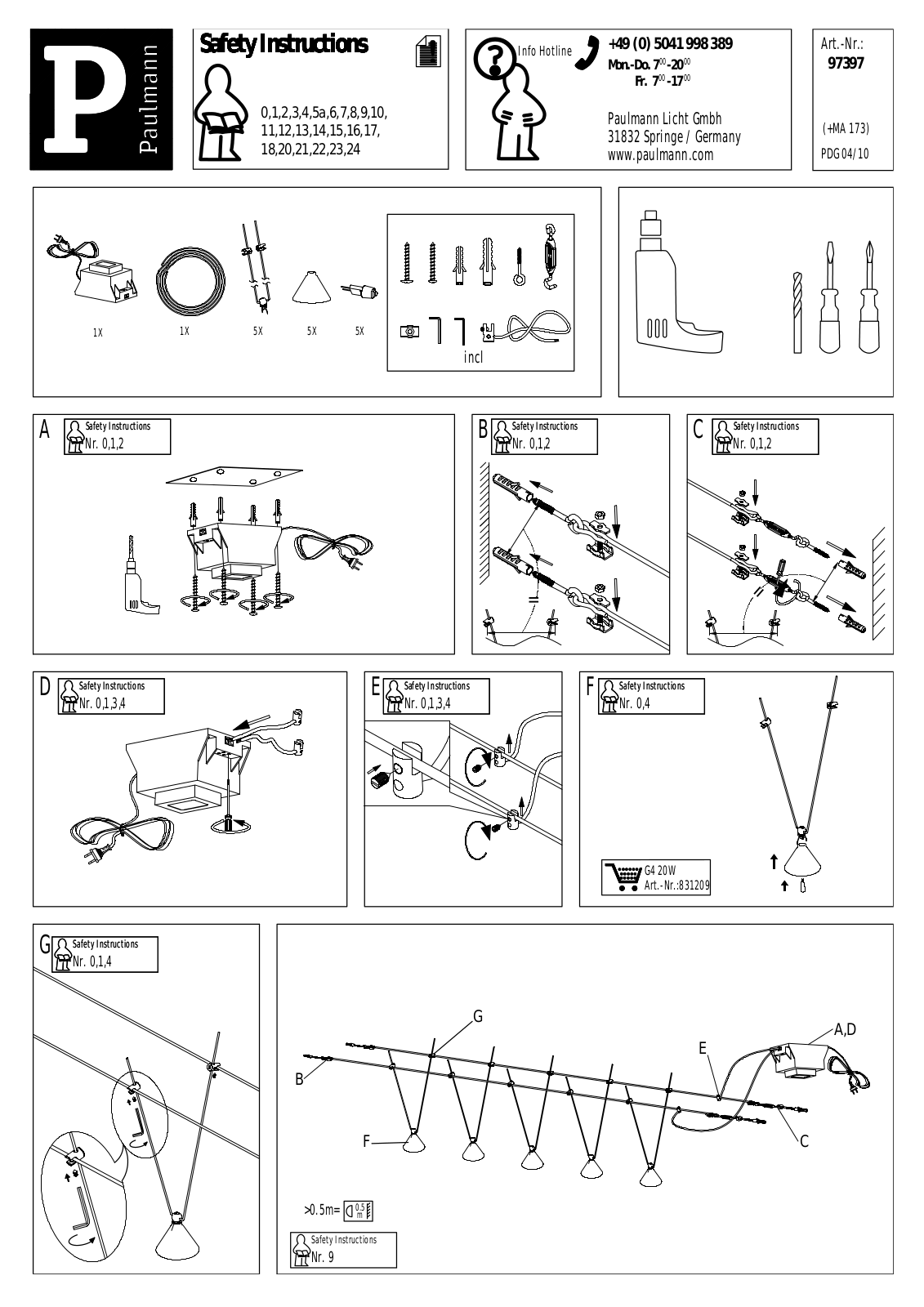 Paulmann 97397 Safety instructions - ManualMachine.com