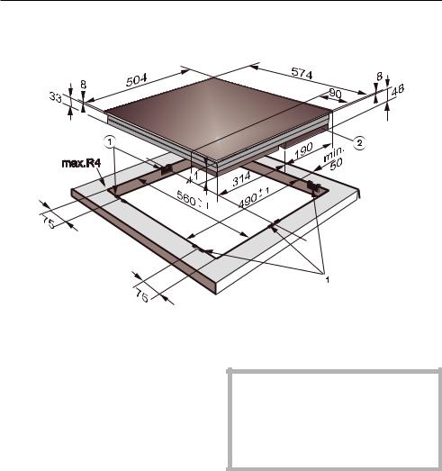 Miele KM 466, KM 468, KM 469 Assembly instructions