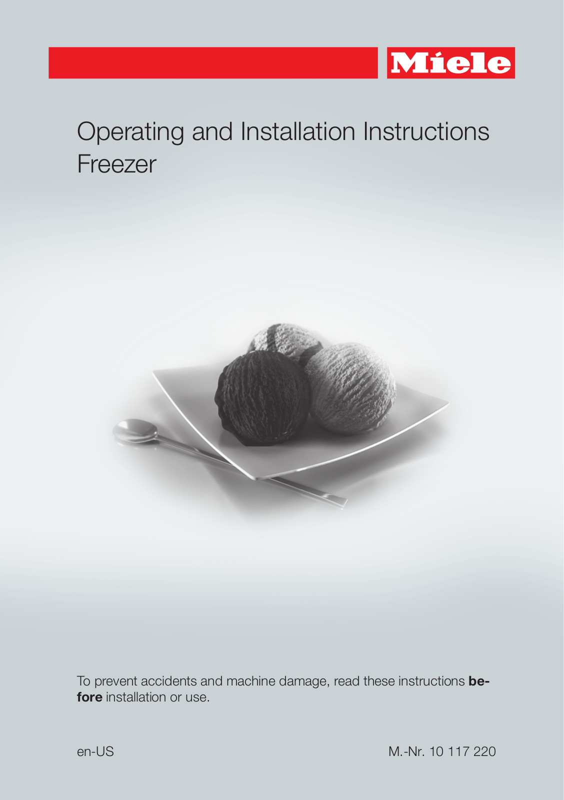 Miele FNS37492IE Installation Manual