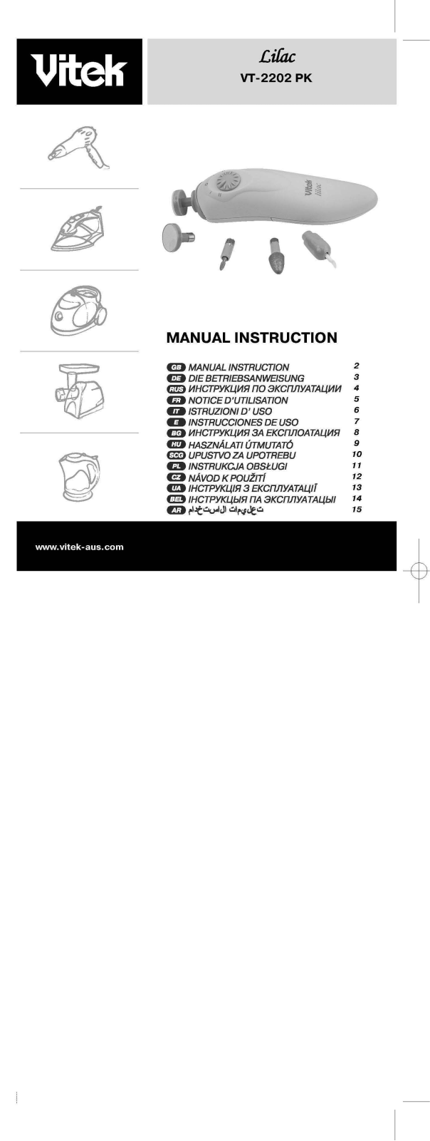 Vitek VT 2202 User Manual