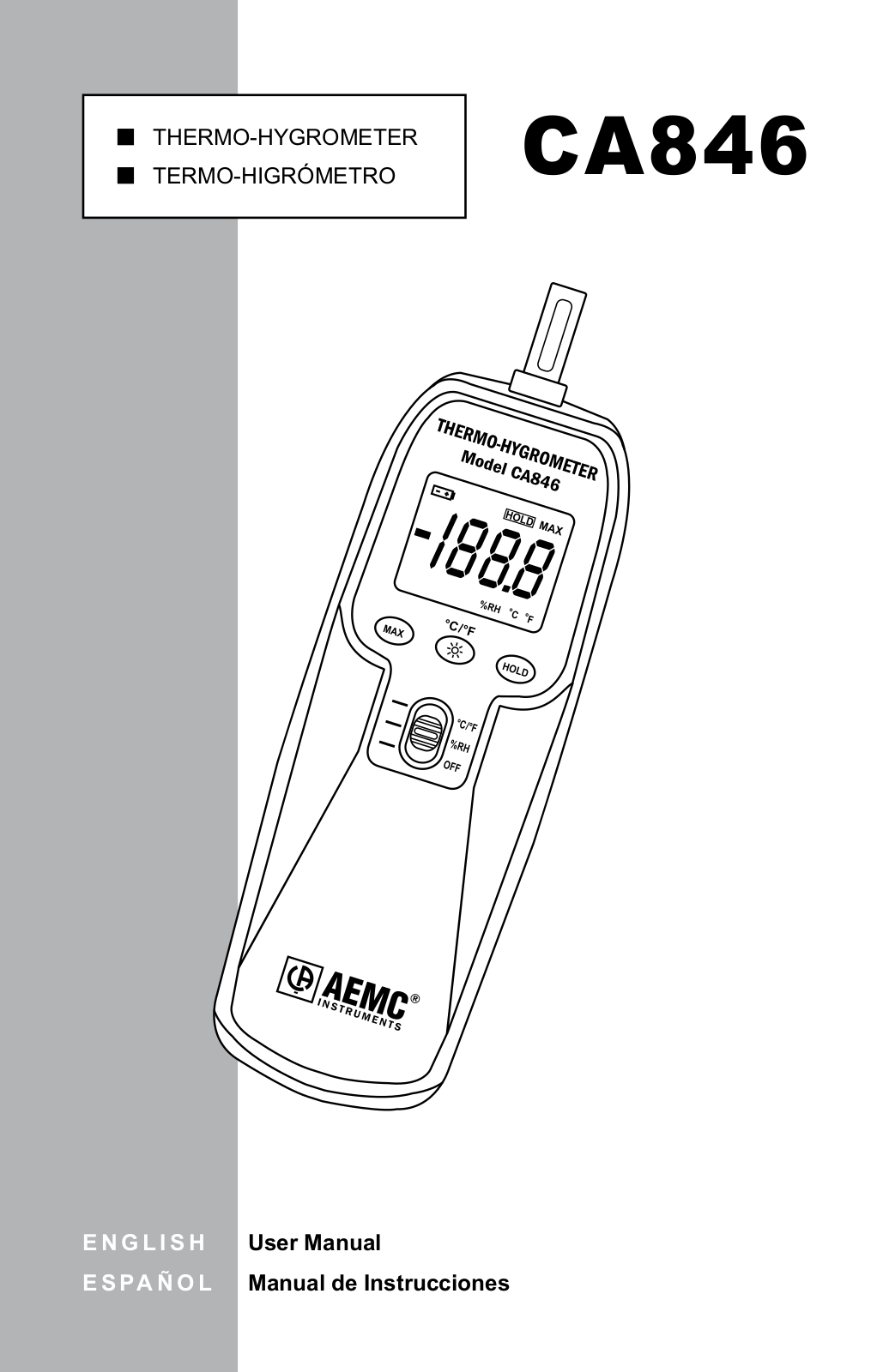 AEMC CA846 Operating Manual