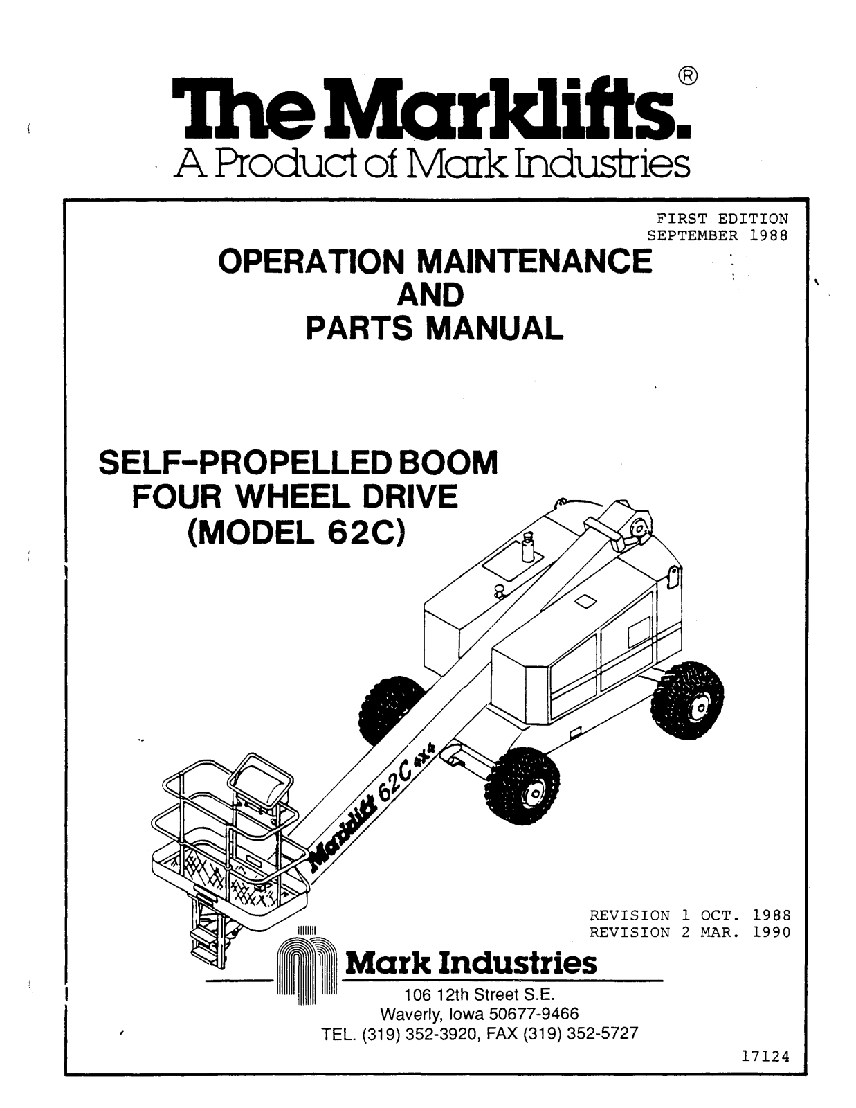 Marklifts 62C Operator's Manual - ManualMachine.com