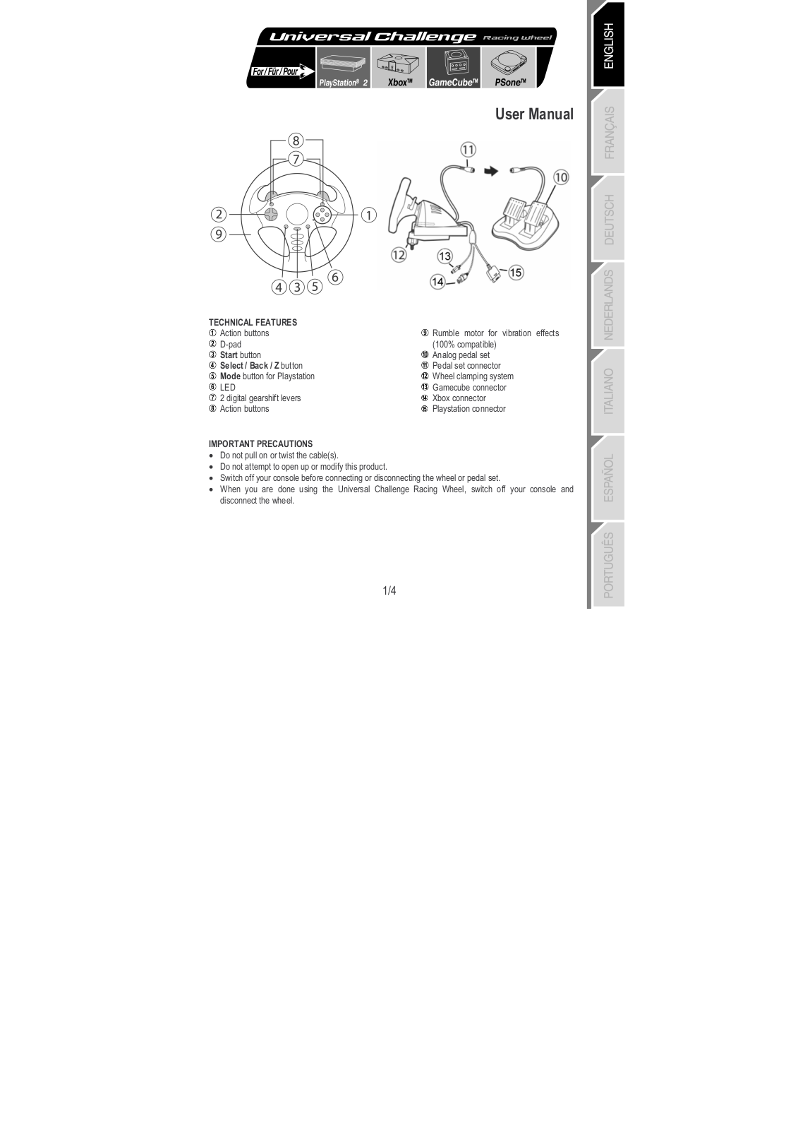 Thrustmaster 4160545 User Manual