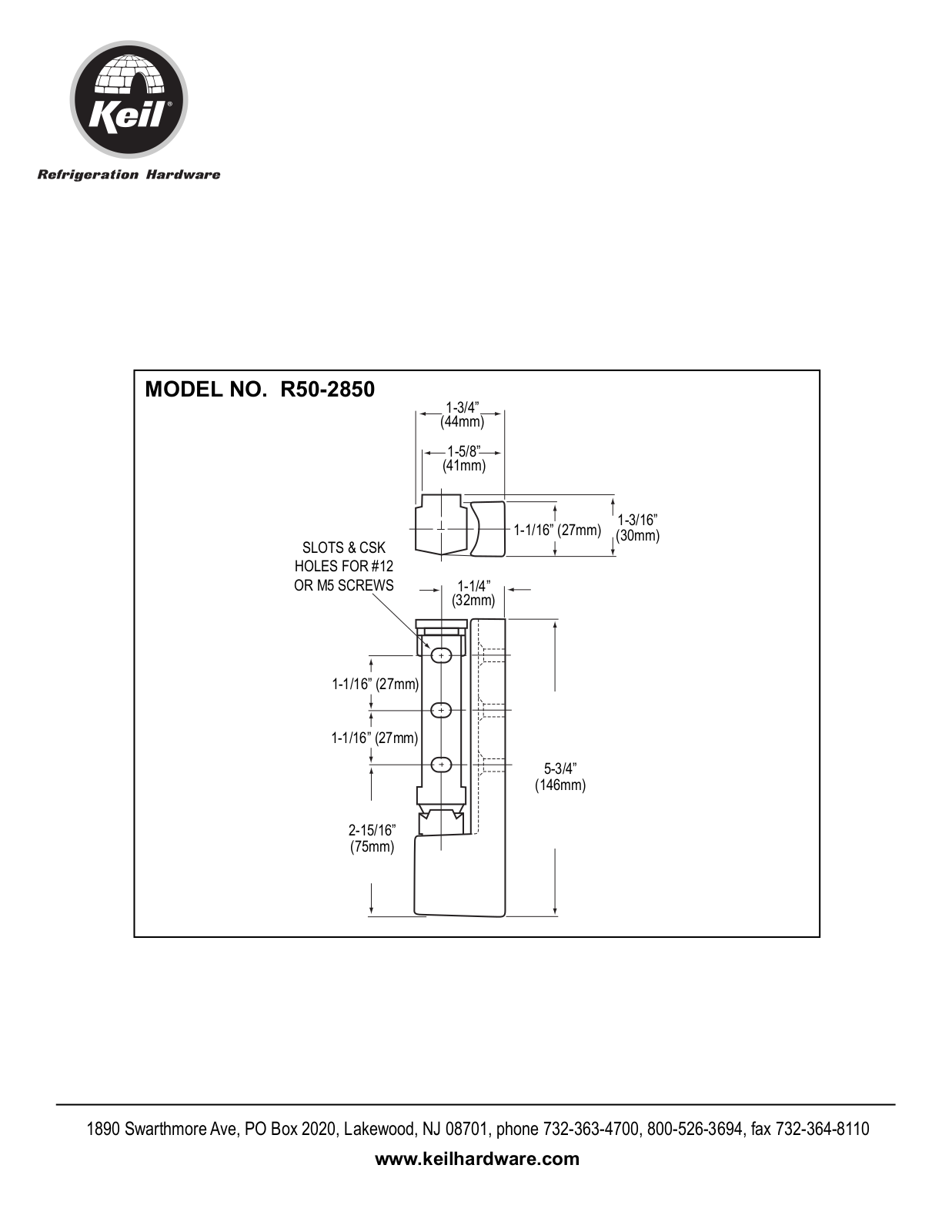 Component Hardware R50-2850 User Manual