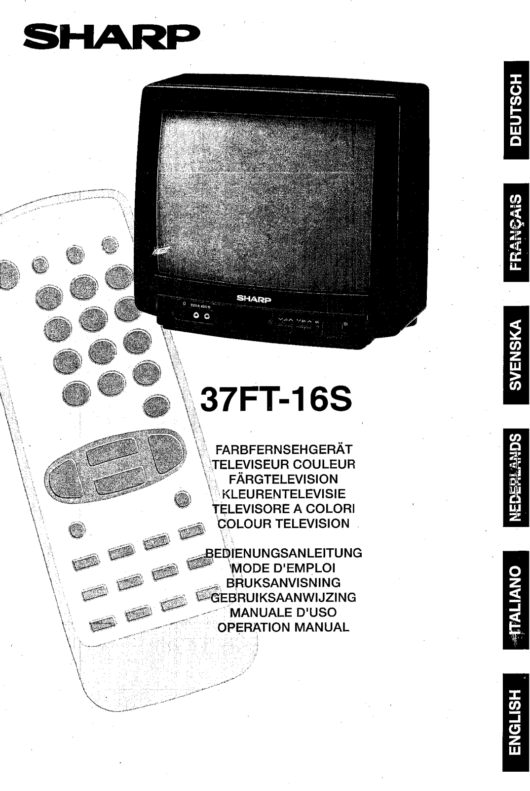 Sharp 37FT-16S Owner Manual