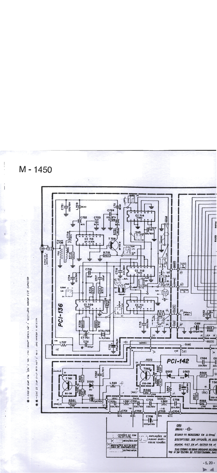 Gradiente M1450 Schematic