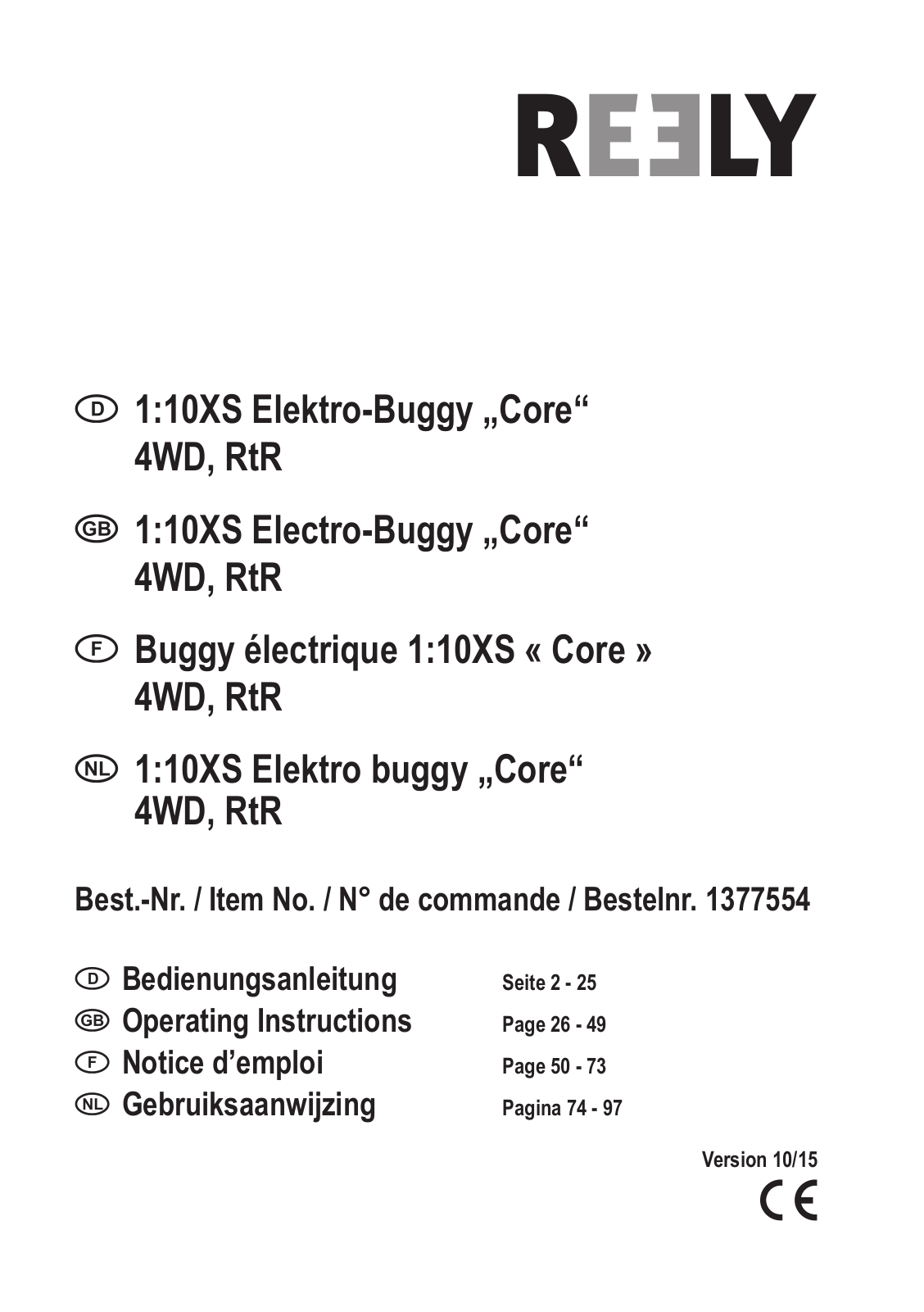 Reely Core User manual