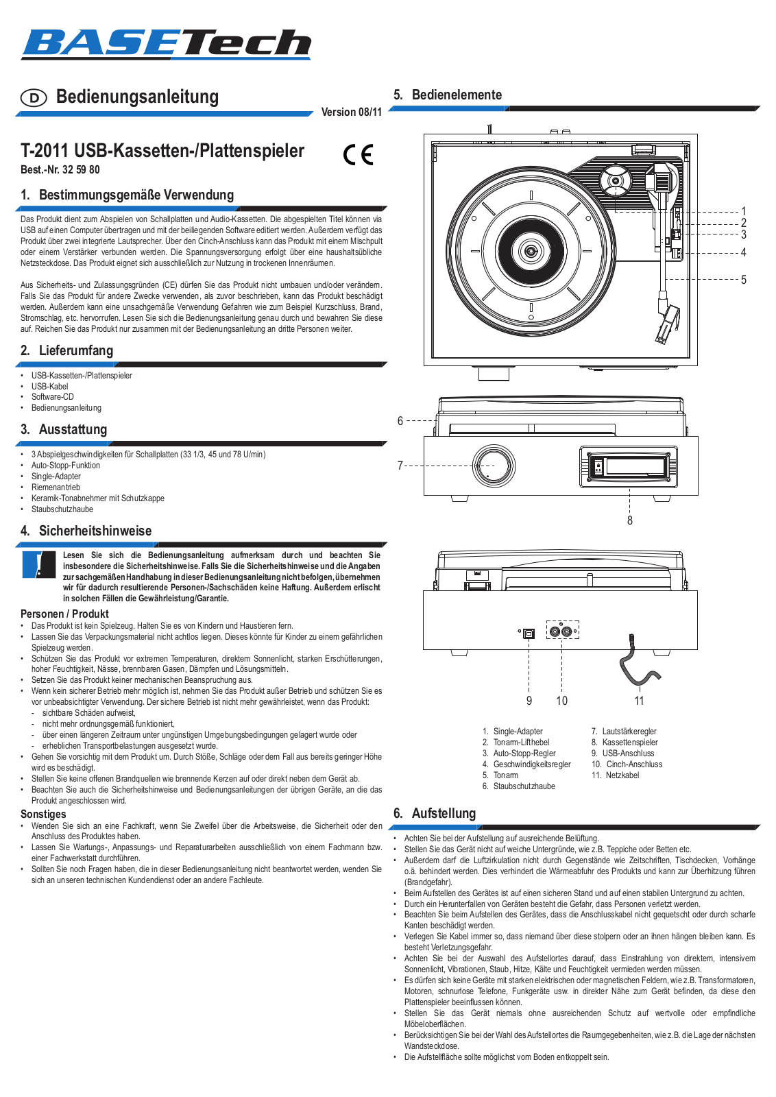 Basetech T-2011 User guide