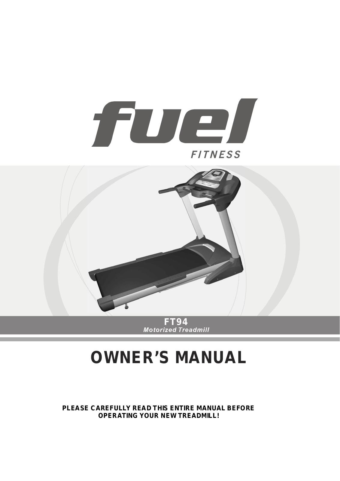 Fuel Fitness FT94 User Manual