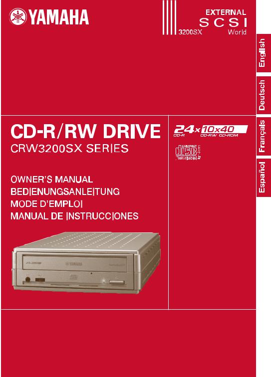 Yamaha CRW3200SX  series Owner Manual