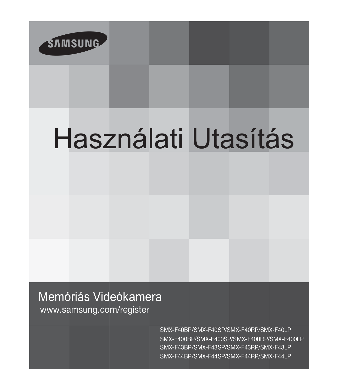 Samsung SMX-F40SP, SMX-F40LP, SMX-F30RP, SMX-K40SP User Manual