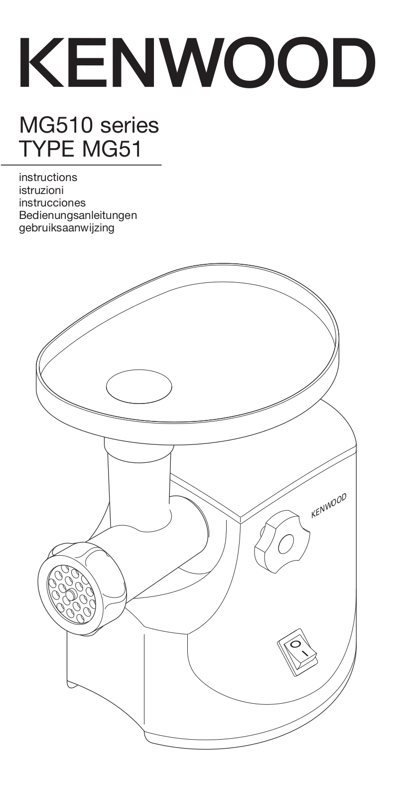 Kenwood Premium MG516 User Manual