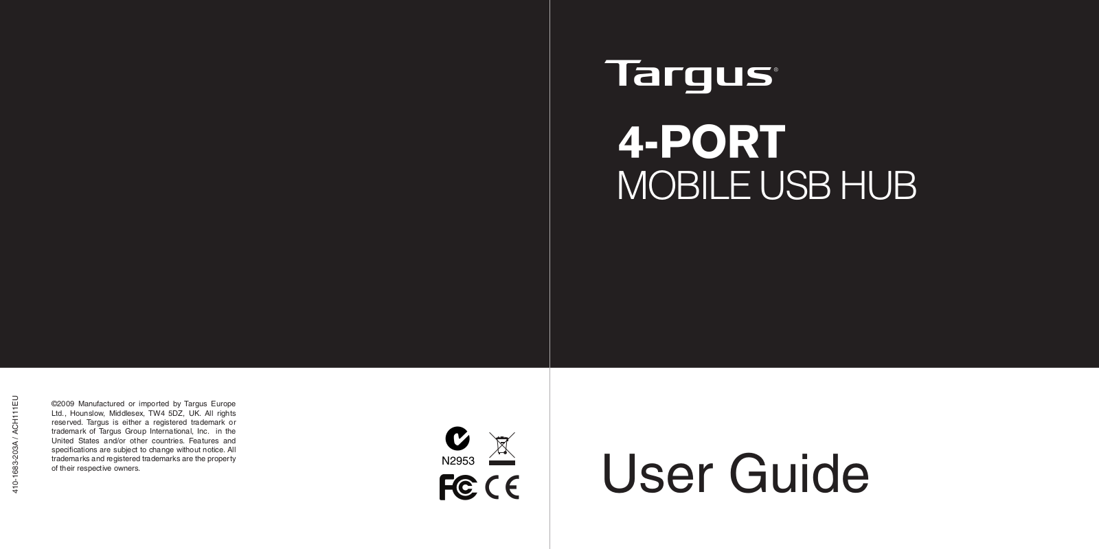 TARGUS 4-PORT User Manual