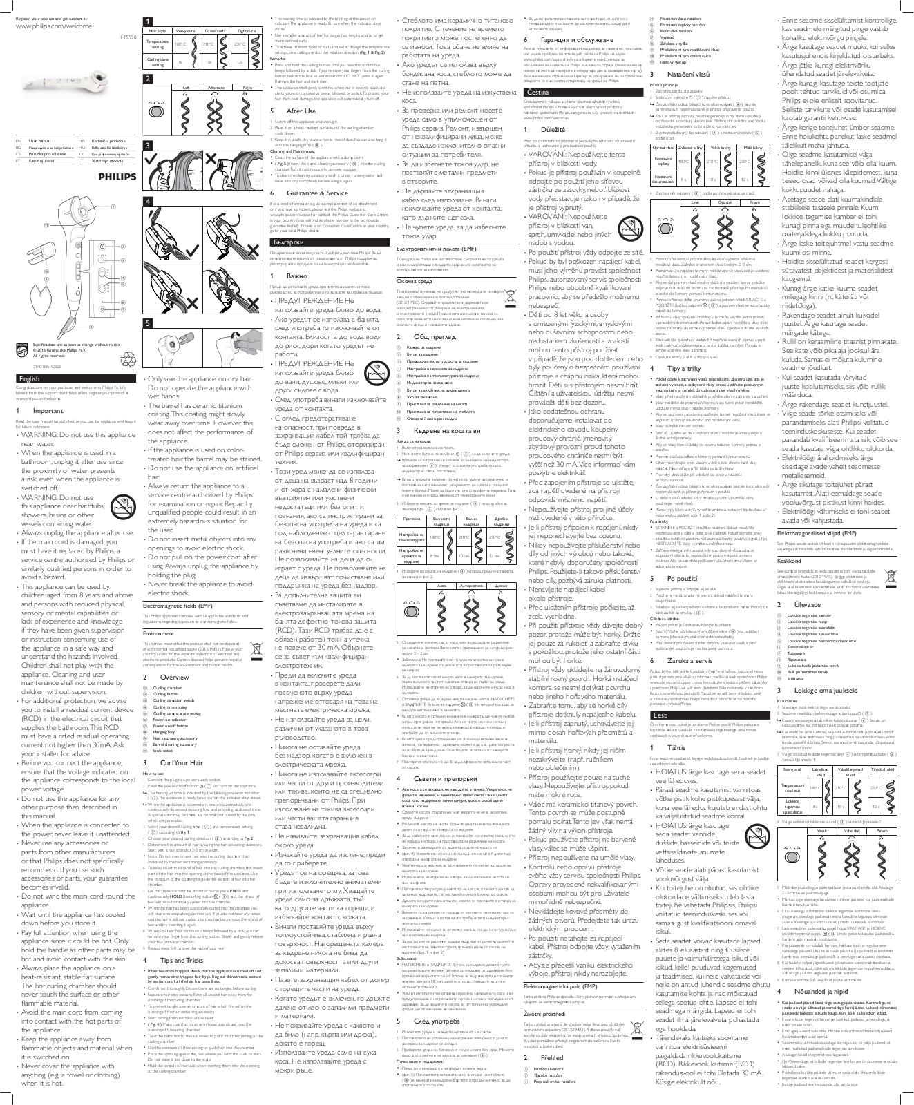 philips HPS950-00 Operating Instructions