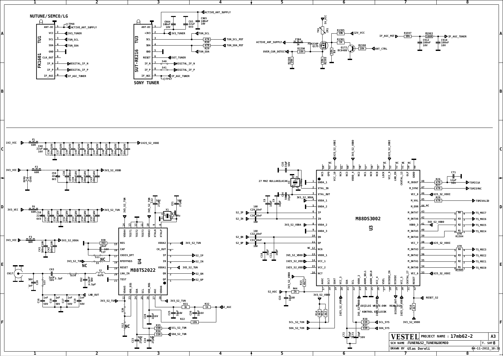 Vestel 17MB62-2 Schematic