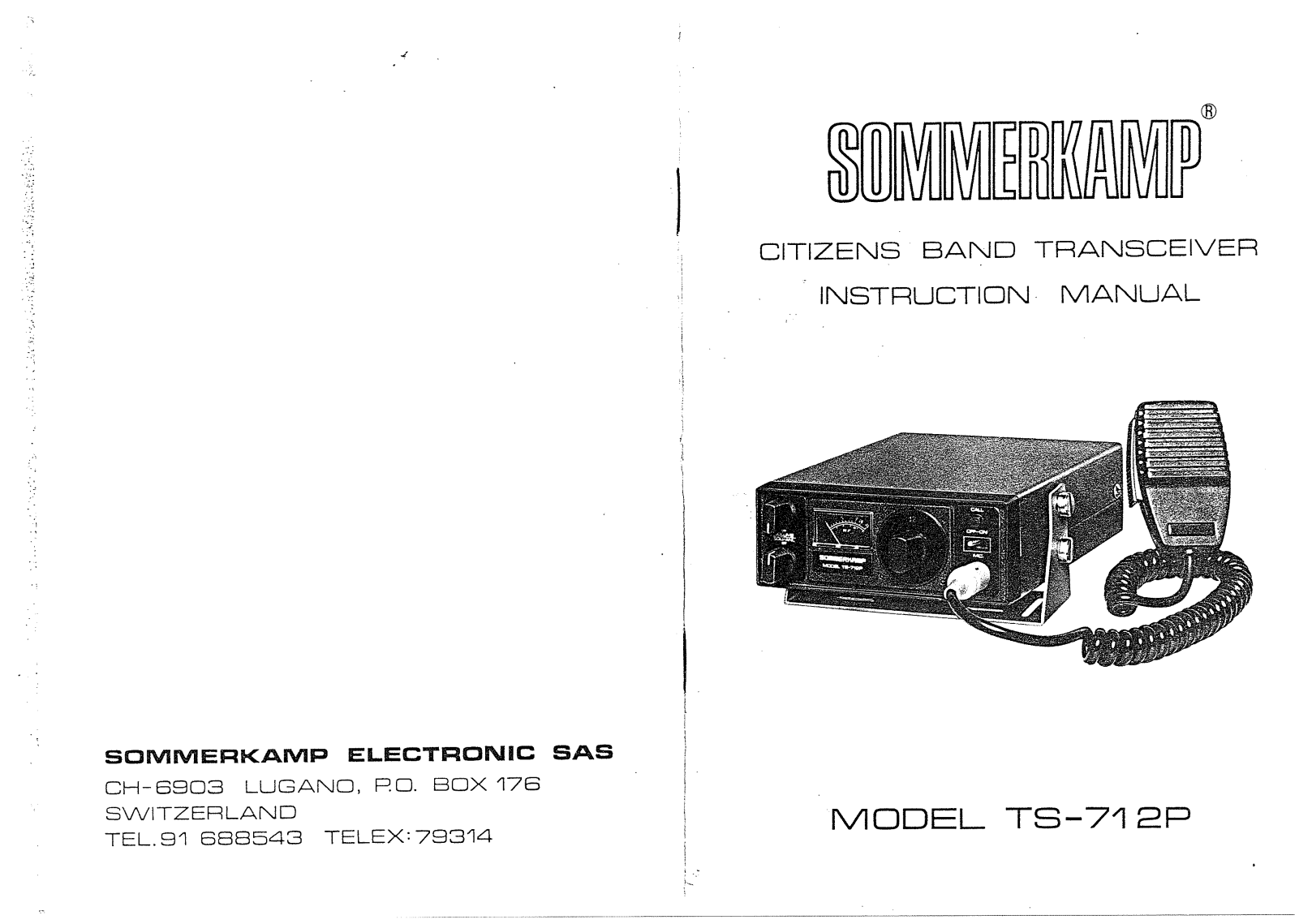 Sommerkamp TS712P User Manual