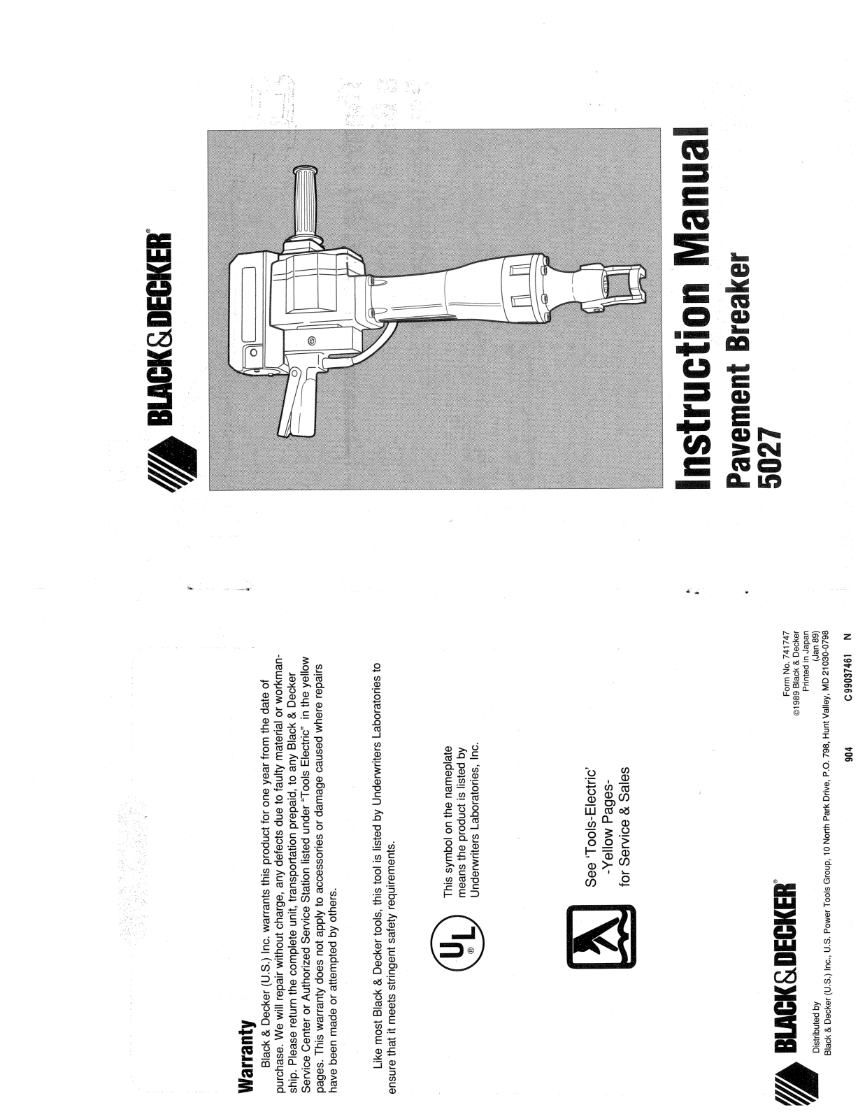 Black & Decker 5027 User Manual