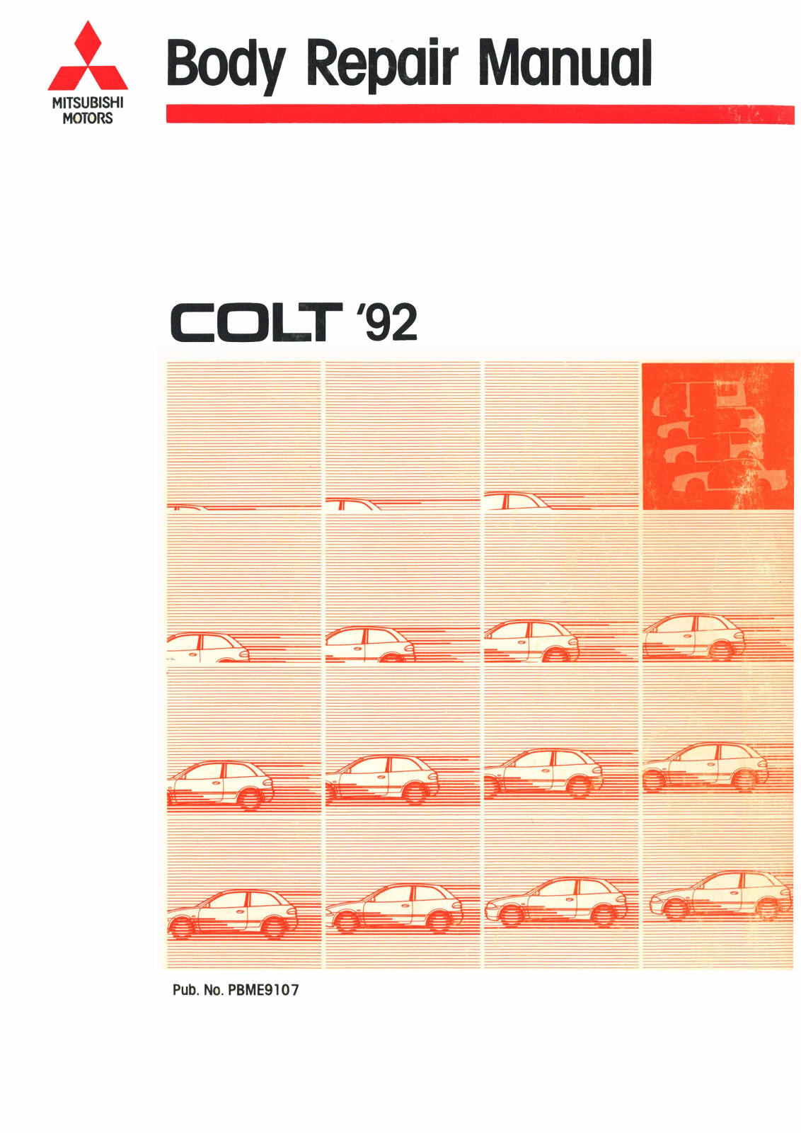 Mitsubishi Colt 1992 User Manual