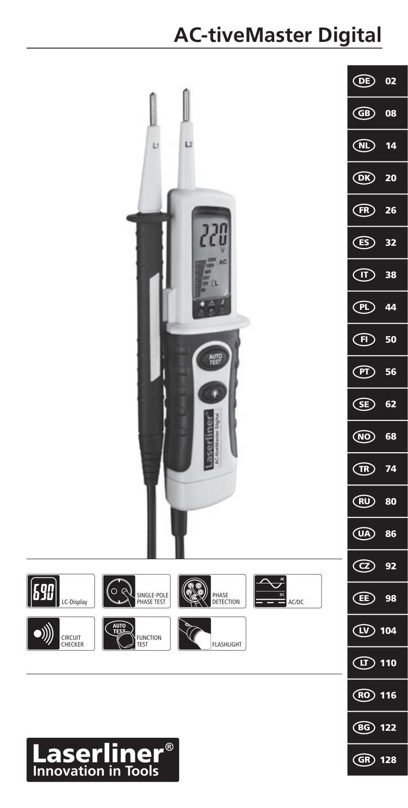 Laserliner AC-tiveMaster Digital User guide