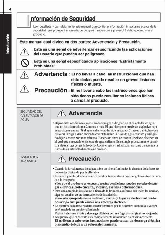 LG WF-T8063TP user manuals