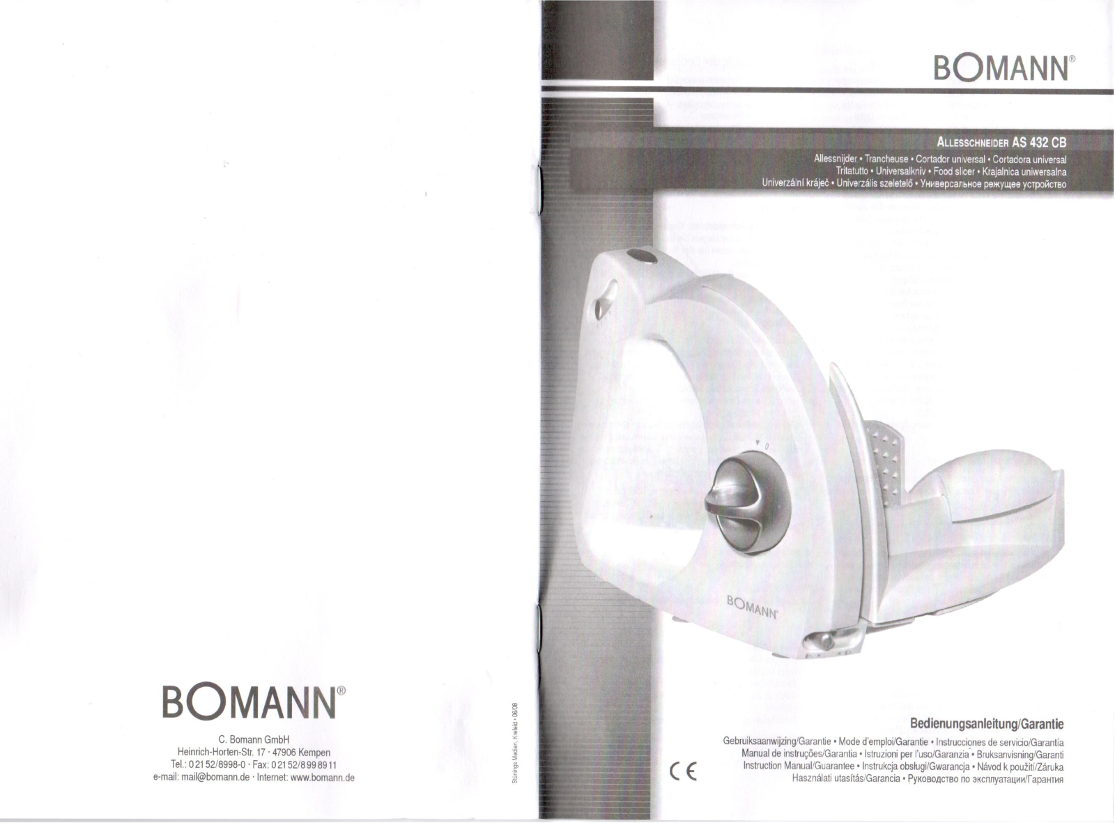 Bomann AS 432 CB User Manual