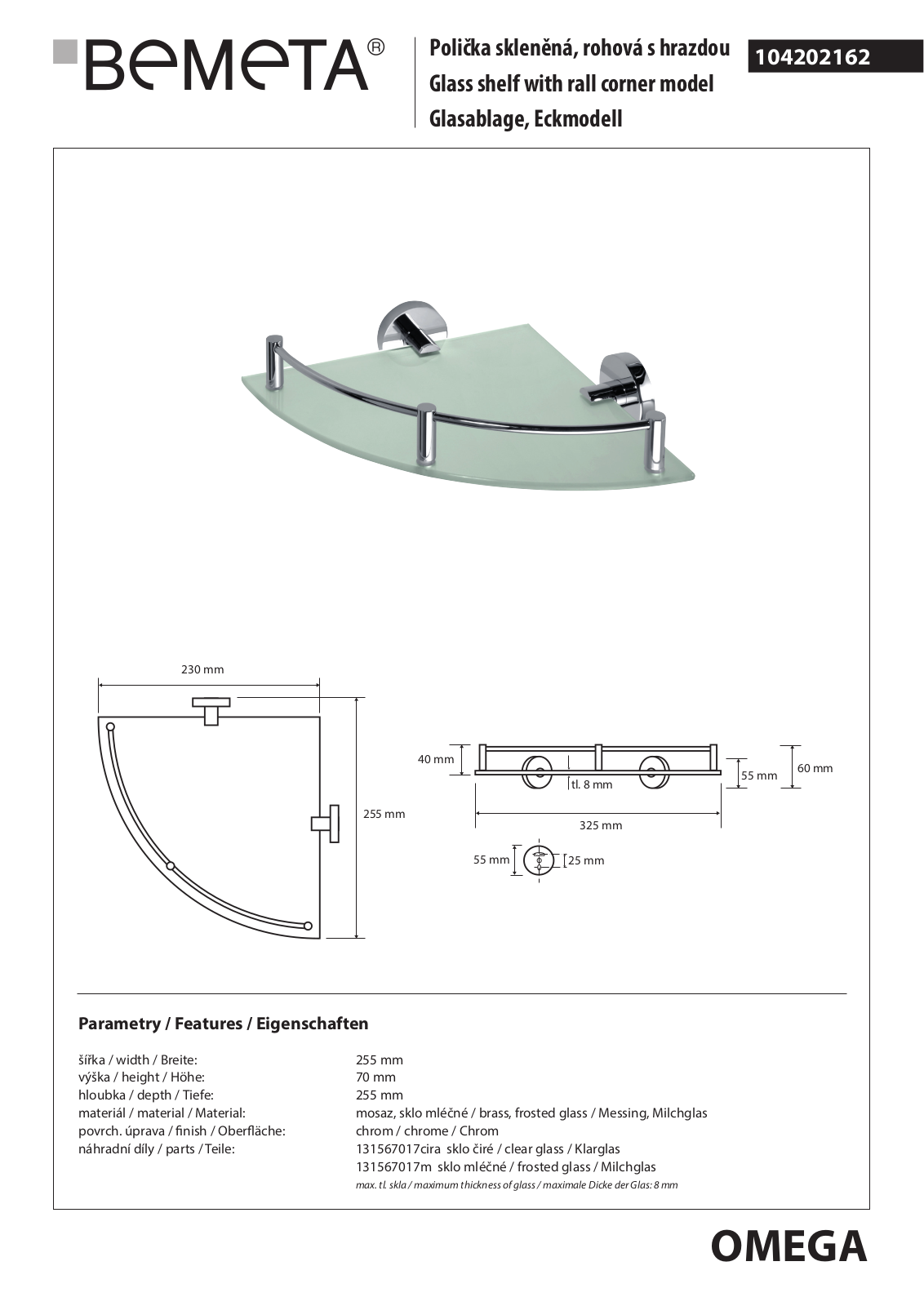 Bemeta Omega 104202162 User guide