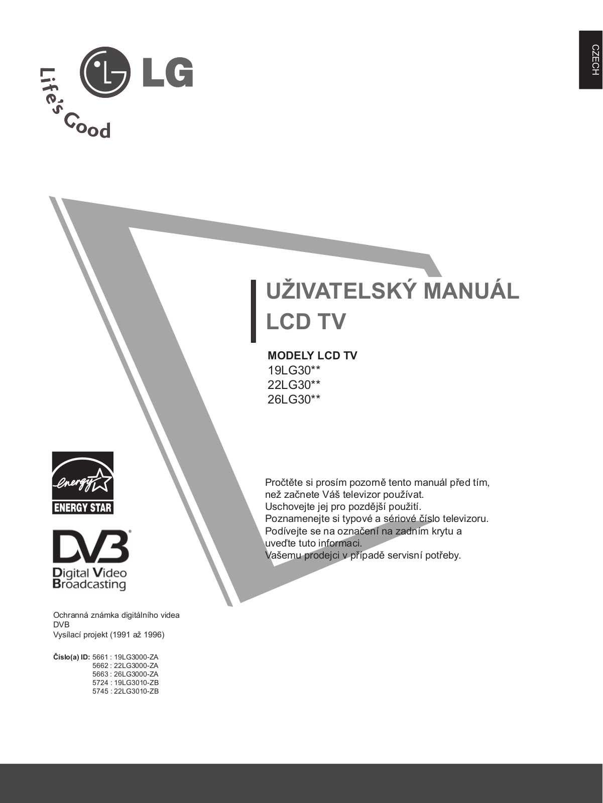 Lg 19LG3000 User Manual