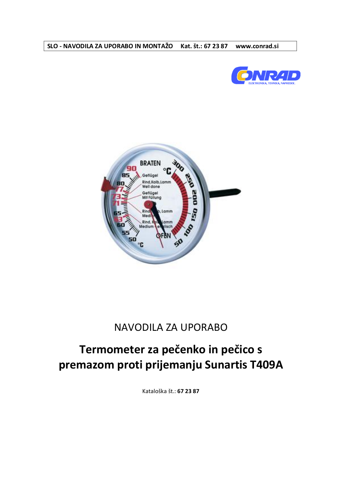 Sunartis T409A User guide