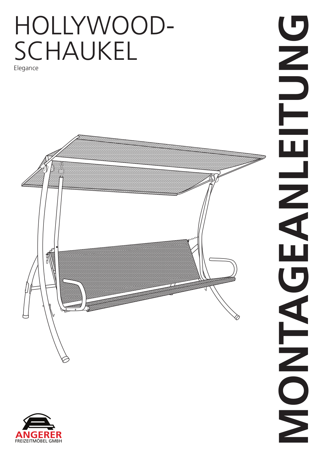 Angerer HOLLYWOOD SCHAUKEL Elegance Assembly Manual