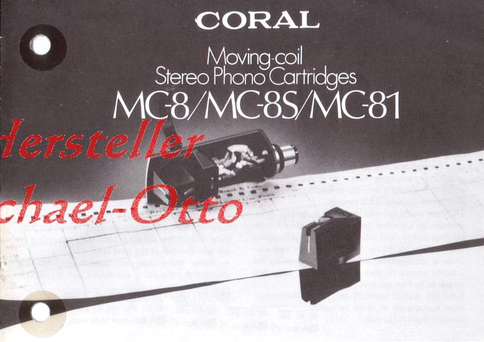 Coral MC8, MC8S, MC81 User guide - ManualMachine.com