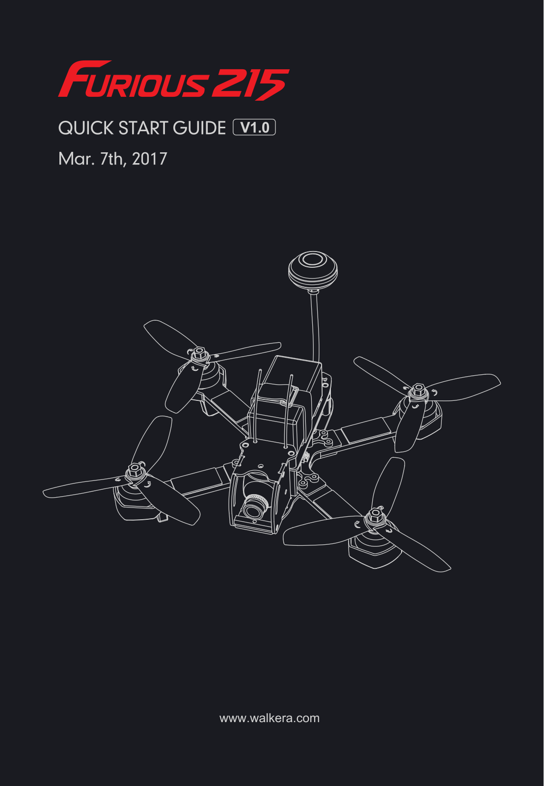 Walkera Furious 215 Quick Start Guide