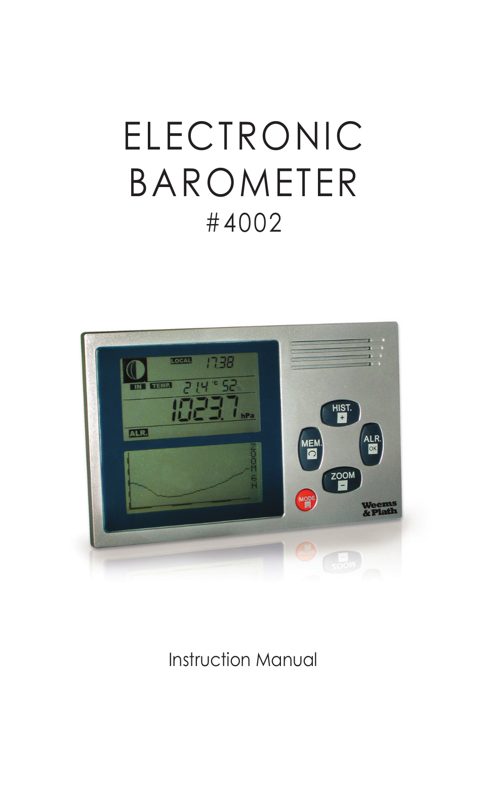 Weems and Plath Electronic Barometer User Manual