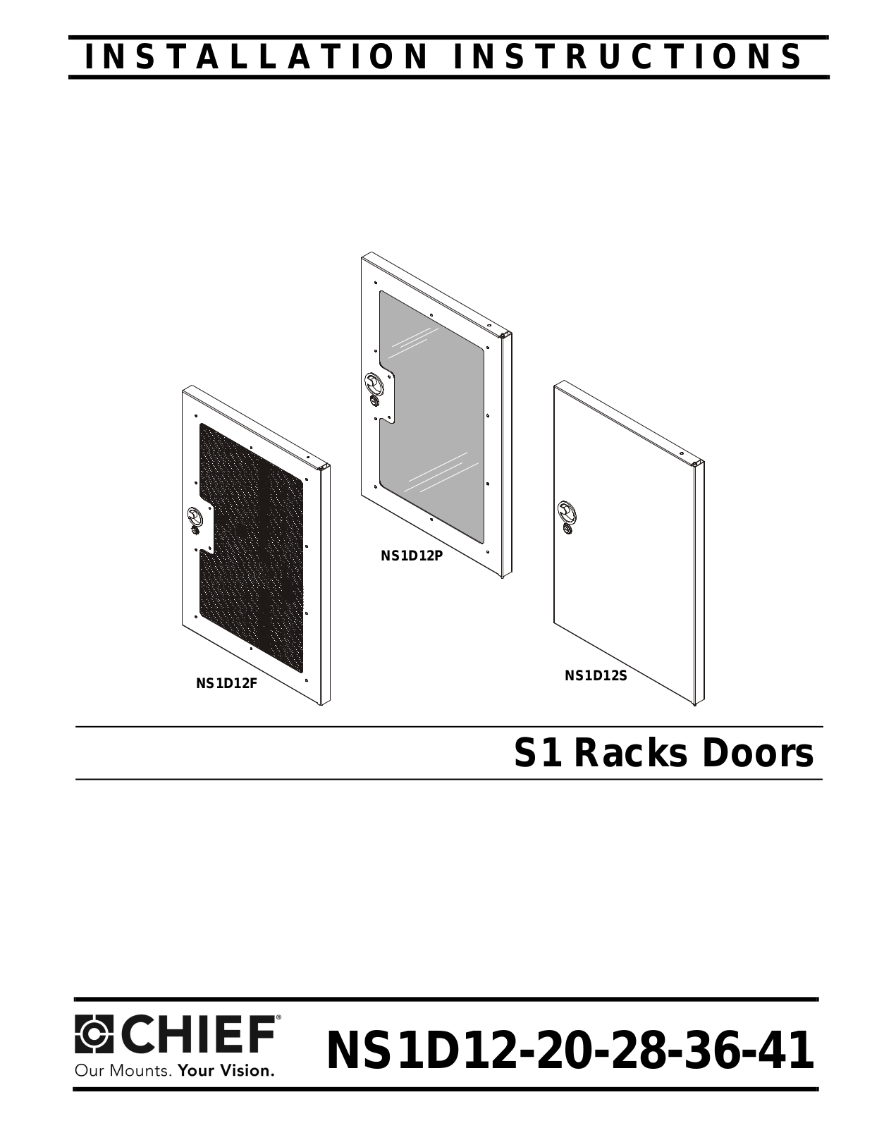 CHIEF NS1D12-20-28-36-41 User Manual