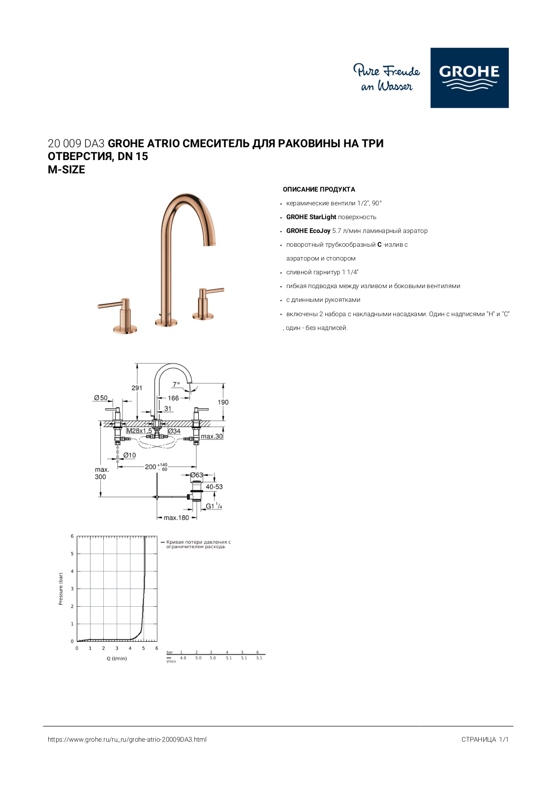 Grohe 20009DA3 User guide