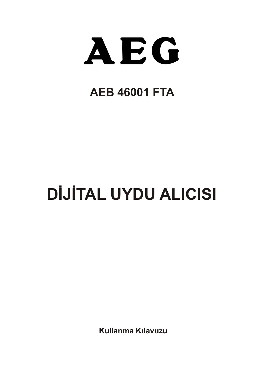 AEG AEB46004FTA User Manual